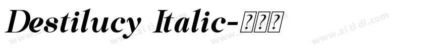 Destilucy Italic字体转换